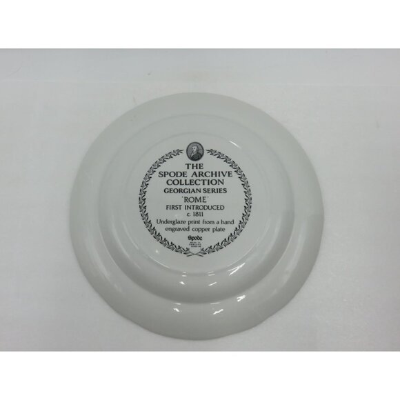 SPODE Archive Collection Georgian Series ROME Plate Underglaze Print - Picture 2 of 10